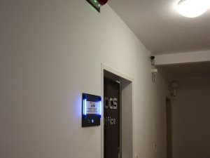 Eingangsbereich/Vorraum Einbruchhemmende Doppelfalztüre, Videoüberwacht und Alarmgesichert